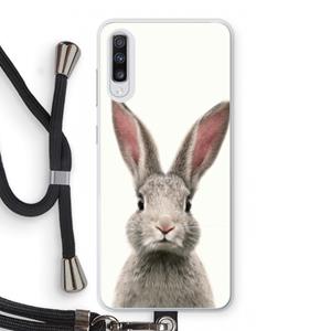 CaseCompany Daisy: Samsung Galaxy A70 Transparant Hoesje met koord