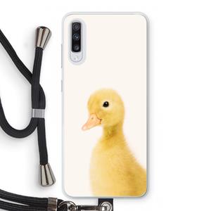 CaseCompany Duke: Samsung Galaxy A70 Transparant Hoesje met koord