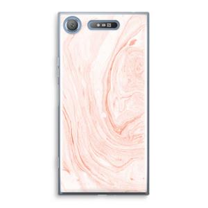CaseCompany Peach bath: Sony Xperia XZ1 Transparant Hoesje