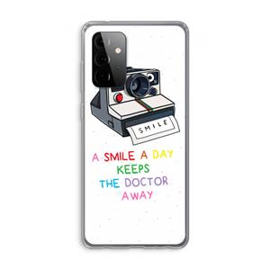 CaseCompany Smile: Samsung Galaxy A72 Transparant Hoesje