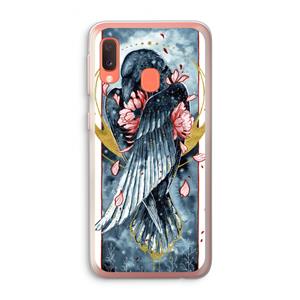 CaseCompany Golden Raven: Samsung Galaxy A20e Transparant Hoesje
