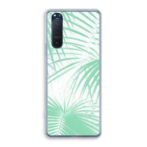 CaseCompany Palmbladeren: Sony Xperia 5 II Transparant Hoesje