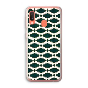 CaseCompany Moroccan tiles: Samsung Galaxy A20e Transparant Hoesje
