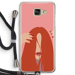 CaseCompany Woke up like this: Samsung Galaxy A5 (2016) Transparant Hoesje met koord