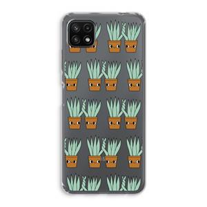 CaseCompany Sansevieria: Samsung Galaxy A22 5G Transparant Hoesje