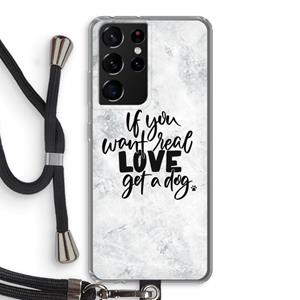 CaseCompany Partner in crime: Samsung Galaxy S21 Ultra Transparant Hoesje met koord