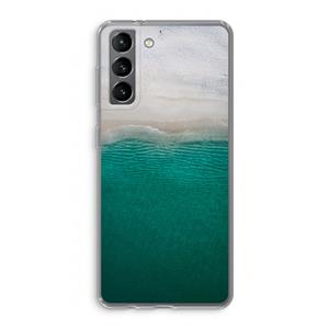 CaseCompany Stranded: Samsung Galaxy S21 Transparant Hoesje