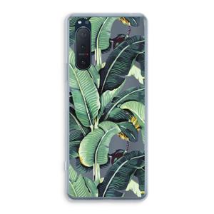 CaseCompany Bananenbladeren: Sony Xperia 5 II Transparant Hoesje