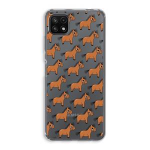 CaseCompany Pony: Samsung Galaxy A22 5G Transparant Hoesje