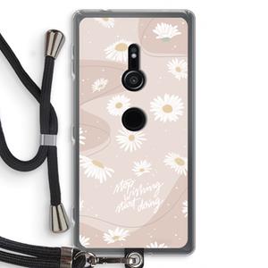CaseCompany Daydreaming becomes reality: Sony Xperia XZ2 Transparant Hoesje met koord