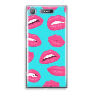 CaseCompany Bite my lip: Sony Xperia XZ1 Transparant Hoesje