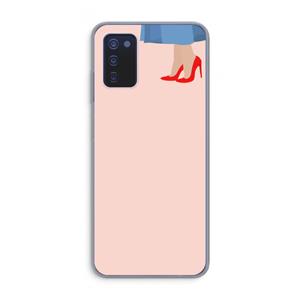CaseCompany High heels: Samsung Galaxy A03s Transparant Hoesje