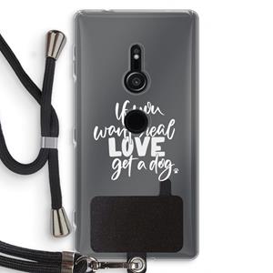 CaseCompany Partner in crime: Sony Xperia XZ2 Transparant Hoesje met koord