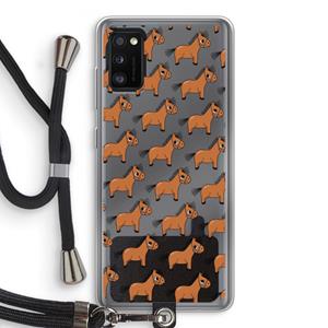 CaseCompany Pony: Samsung Galaxy A41 Transparant Hoesje met koord