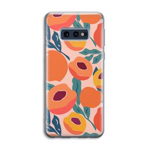 CaseCompany Perzik: Samsung Galaxy S10e Transparant Hoesje