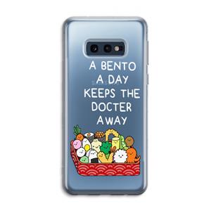 CaseCompany Bento a day: Samsung Galaxy S10e Transparant Hoesje