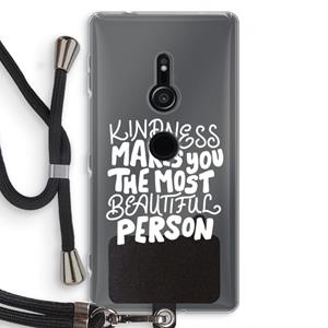 CaseCompany The prettiest: Sony Xperia XZ2 Transparant Hoesje met koord