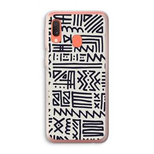 CaseCompany Marrakech print: Samsung Galaxy A20e Transparant Hoesje
