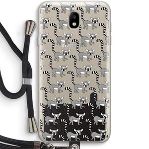 CaseCompany Makis: Samsung Galaxy J7 (2017) Transparant Hoesje met koord