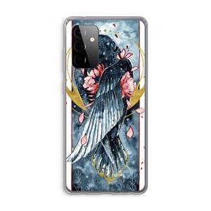 CaseCompany Golden Raven: Samsung Galaxy A72 Transparant Hoesje