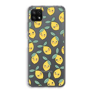 CaseCompany Citroenen: Samsung Galaxy A22 5G Transparant Hoesje