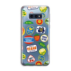 CaseCompany Fruitsticker: Samsung Galaxy S10e Transparant Hoesje