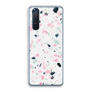 CaseCompany Terrazzo N°3: Sony Xperia 5 II Transparant Hoesje