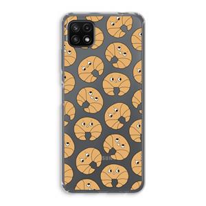 CaseCompany Croissant: Samsung Galaxy A22 5G Transparant Hoesje