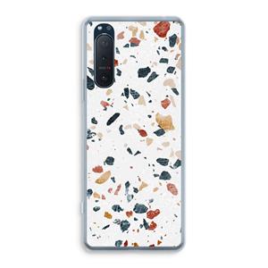 CaseCompany Terrazzo N°4: Sony Xperia 5 II Transparant Hoesje