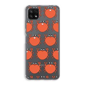 CaseCompany Krab: Samsung Galaxy A22 5G Transparant Hoesje