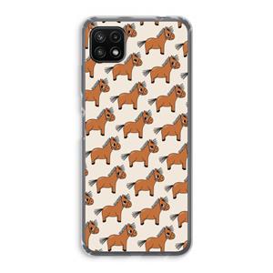 CaseCompany Pony: Samsung Galaxy A22 5G Transparant Hoesje