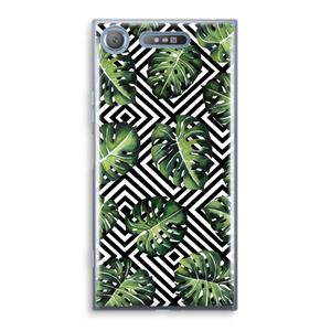 CaseCompany Geometrische jungle: Sony Xperia XZ1 Transparant Hoesje