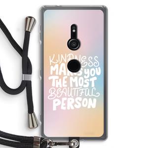 CaseCompany The prettiest: Sony Xperia XZ2 Transparant Hoesje met koord