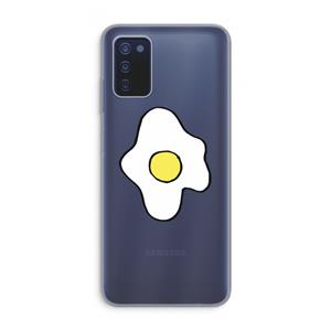 CaseCompany Spiegelei: Samsung Galaxy A03s Transparant Hoesje