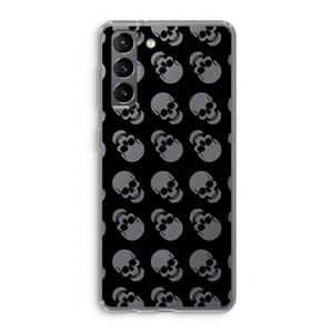 CaseCompany Musketon Skulls: Samsung Galaxy S21 Transparant Hoesje