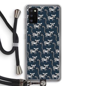 CaseCompany Makis: Samsung Galaxy A41 Transparant Hoesje met koord