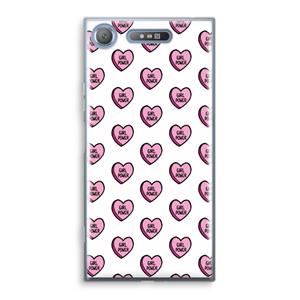 CaseCompany GIRL POWER: Sony Xperia XZ1 Transparant Hoesje