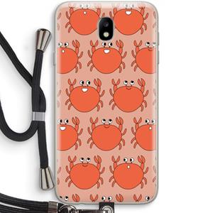 CaseCompany Krab: Samsung Galaxy J7 (2017) Transparant Hoesje met koord