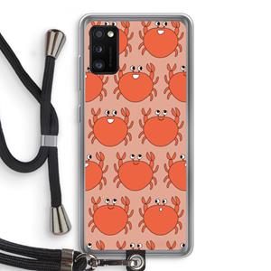 CaseCompany Krab: Samsung Galaxy A41 Transparant Hoesje met koord
