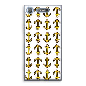 CaseCompany Musketon Anchor: Sony Xperia XZ1 Transparant Hoesje
