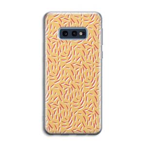 CaseCompany Camouflage: Samsung Galaxy S10e Transparant Hoesje