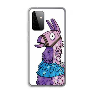 CaseCompany Lama: Samsung Galaxy A72 Transparant Hoesje