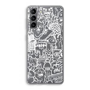 CaseCompany Vexx Mixtape #2: Samsung Galaxy S21 Transparant Hoesje