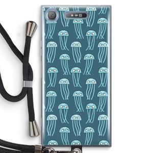CaseCompany Kwallie: Sony Xperia XZ1 Transparant Hoesje met koord