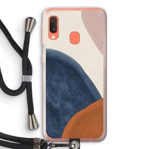 CaseCompany Geo #1: Samsung Galaxy A20e Transparant Hoesje met koord