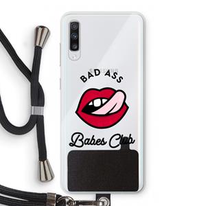 CaseCompany Badass Babes Club: Samsung Galaxy A70 Transparant Hoesje met koord
