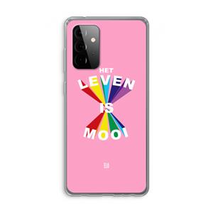 CaseCompany Het Leven Is Mooi: Samsung Galaxy A72 Transparant Hoesje