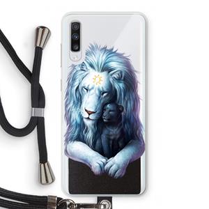 CaseCompany Child Of Light: Samsung Galaxy A70 Transparant Hoesje met koord