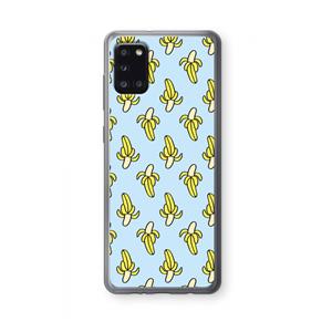 CaseCompany Bananas: Samsung Galaxy A31 Transparant Hoesje