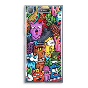 CaseCompany Vexx Mixtape: Sony Xperia XZ1 Transparant Hoesje